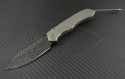 Microtech Knives Custom Metal Anax S/E Folder Knife (3.5in Damascus Plain) anax-ball-dam - Front
