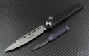Microtech Knives Custom Mini Halo S/E Automatic OTF S/A Knife (1.94in Damascus Plain ) Mini-Halo - Additional View