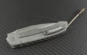 Microtech Knives Custom Silver Anax S/E Folder Knife (3.5in Satin Plain ELMAX) MTC-0003 - Additional View