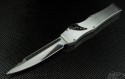 Microtech Knives Custom Stainless Steel Halo V S/E Automatic OTF S/A Knife (4.6in Mirror Polished Plain) HALO-SS-HP - Additional View