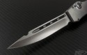 Microtech Knives Custom Stainless Steel Halo V S/E Automatic OTF S/A Knife (4.6in Stonewashed Plain) HALO-C-SS-SW - Additional View