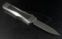 Microtech Knives Custom Stainless Steel Troodon D/E Automatic OTF D/A Knife (3in Damascus Plain ) MTC-0006 - Back