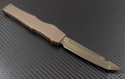 Microtech Knives Custom Tan Halo V T/E Automatic OTF S/A Knife (4.6in Color Coated Plain) HALO-C-TE-DT - Back