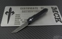 Microtech Knives Custom UTX-70 T/E Automatic OTF D/A Knife (2.41in Damascus Plain ) utx70-c-dam-t - Front