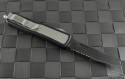 Microtech Knives Daytona S/E Automatic OTF D/A Knife (3in Black Part Serr S30-V) VNT-0089 - Back