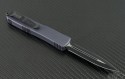 Microtech Knives Gray Ultratech D/E Automatic OTF D/A Knife (3.44in Black Plain ELMAX) UT-BS-2013 - Back