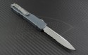 Microtech Knives Gray Ultratech S/E Automatic OTF D/A Knife (3.44in Satin Part Serr ELMAX) 121-5GY - Back