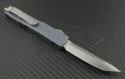Microtech Knives Gray Ultratech T/E Automatic OTF D/A Knife (3.44in Satin Plain ELMAX) 123-4GY - Back