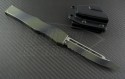 Microtech Knives Green Camo Halo V S/E Automatic OTF S/A Knife (4.6in Color Coated Part Serr N690) 151-2GC - Back