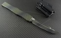 Microtech Knives Green Camo Halo V T/E Automatic OTF S/A Knife (4.6in Color Coated Plain N690) 150-1GC - Back