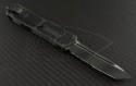 Microtech Knives Green Camo Scarab T/E Automatic OTF D/A Knife (3.44in Color Coated Part Serr ELMAX) 179-2GC - Back