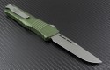 Microtech Knives Green Combat Troodon S/E Automatic OTF D/A Knife (3.75in Bead Blasted Plain ELMAX) 143-7GR - Back