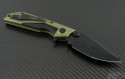 Microtech Knives Green DOC S/E Flipper Knife (3.875in Black Plain S30-V) 153-1GR - Back
