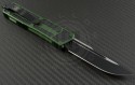 Microtech Knives Green Navy Scarab S/E Automatic OTF D/A Knife (3.44in Black Plain ELMAX) 182-1OD - Back