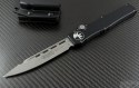 Microtech Knives Halo V S/E Automatic OTF S/A Knife (4.6in Bead Blasted Plain ELMAX) 151-7 - Front