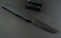 Microtech Knives Halo V T/E Automatic OTF S/A Knife (4.6in Black Part Serr ELMAX) 150-2-2014 - Back