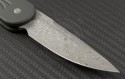 Microtech Knives LUDT S/E Automatic Folder S/A Knife (3.4in Damascus Plain ) HG-0002 - Additional View