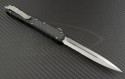 Microtech Knives Makora II D/E Automatic OTF D/A Knife (4.4in Satin Part Serr ELMAX) 106-5 - Back