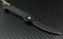 Microtech Knives Mini UDT S/E Automatic Folder S/A Knife (2.25in Black Plain CPM-154) 155-1 - Back