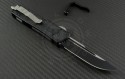 Microtech Knives Navy Scarab S/E Automatic OTF D/A Knife (3.44in Black Plain ELMAX) 182-1 - Back
