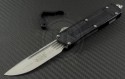 Microtech Knives Navy Scarab S/E Automatic OTF D/A Knife (3.44in Satin Plain ELMAX) 182-4 - Front