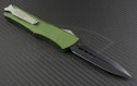 Microtech Knives OD Green Combat Troodon D/E Automatic OTF D/A Knife (3.75in DLC Serr ELMAX) 142-3OD - Back