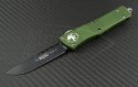 Microtech Knives OD Green Troodon S/E Automatic OTF D/A Knife (3.1in DLC Plain CTS-XHP) 139-1OD - Front