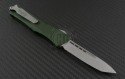 Microtech Knives OD Green Troodon T/E Automatic OTF D/A Knife (3.1in Stonewashed Plain ELMAX) 140-10OD - Back