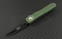 Microtech Knives OD Green UTX-70 S/E Automatic OTF D/A Knife (2.41in DLC Plain) 148-1OD - Front