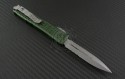 Microtech Knives OD Green Ultratech D/E Automatic OTF D/A Knife (3.44in Bead Blasted Part Serr ELMAX) 122-8OD-TRI - Back