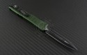 Microtech Knives OD Green Ultratech D/E Automatic OTF D/A Knife (3.44in Black Serr ELMAX) 122-3OD-TRI - Back
