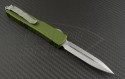 Microtech Knives OD Green Ultratech D/E Automatic OTF D/A Knife (3.44in Stonewashed Serr ELMAX) 122-12OD - Back