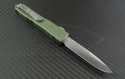 Microtech Knives OD Green Ultratech S/E Automatic OTF D/A Knife (3.44in Stonewashed Plain ELMAX) 121-10OD - Back