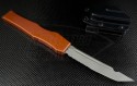 Microtech Knives Orange Halo V T/E Automatic OTF S/A Knife (4.6in Bead Blasted Part Serr N690) 150-8OR - Back