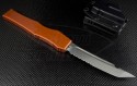 Microtech Knives Orange Halo V T/E Automatic OTF S/A Knife (4.6in Stonewashed Part Serr N690) 150-11OR - Back