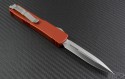 Microtech Knives Orange Ultratech D/E Automatic OTF D/A Knife (3.44in Satin Plain ELMAX) 122-4OR - Back