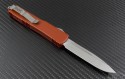 Microtech Knives Orange Ultratech S/E Automatic OTF D/A Knife (3.44in Satin Plain ELMAX) 121-4OR - Back