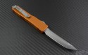 Microtech Knives Orange Ultratech T/E Automatic OTF D/A Knife (3.44in Stonewashed Plain ELMAX) 123-10OR - Back