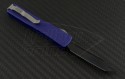Microtech Knives Purple UTX-70 T/E Automatic OTF D/A Knife (2.41in Black Plain ELMAX) 149-1PU - Back