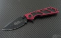 Microtech Knives Red DOC S/E Flipper Knife (3.875in Black Plain S30-V) 153-1RD - Front