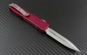 Microtech Knives Red Ultratech D/E Automatic OTF D/A Knife (3.44in Satin Plain ELMAX) 122-4RD - Back
