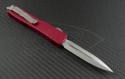 Microtech Knives Red Ultratech D/E Automatic OTF D/A Knife (3.44in Stonewashed Plain ELMAX) 122-10RD - Back