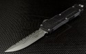 Microtech Knives Scarab D/E Automatic OTF D/A Knife (3.44in Bead Blasted Serr ELMAX) 180-9 - Front