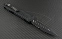 Microtech Knives Scarab D/E Automatic OTF D/A Knife (3.44in Black Part Serr S35-VN) VNT-0132 - Back