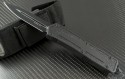 Microtech Knives Scarab D/E Automatic OTF D/A Knife (3.44in Black Plain S35-VN) 175-1T - Front
