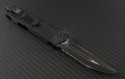 Microtech Knives Scarab D/E Automatic OTF D/A Knife (3.44in DLC Part Serr ELMAX) 180-2T - Back