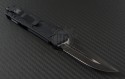 Microtech Knives Scarab D/E Automatic OTF D/A Knife (3.44in DLC Plain ELMAX) 180-1T - Back