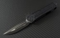 Microtech Knives Scarab D/E Automatic OTF D/A Knife (3.44in DLC Plain ELMAX) 180-1T - Front