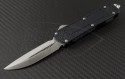 Microtech Knives Scarab D/E Automatic OTF D/A Knife (3.44in Satin Plain M390) 180-4 - Front