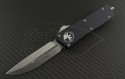 Microtech Knives Scarab D/E Automatic OTF D/A Knife (3.44in Stonewashed Plain ELMAX) 181-10 - Front